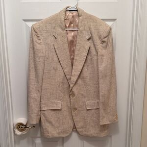 Hill & Archer Men’s Size 40R Elegant Beige Men's Blazer.